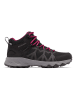 Columbia Trekkingboots "Peakfreak II Mid Outdry" in Anthrazit/ Schwarz/ Pink