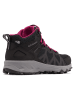Columbia Botki trekkingowe w kolorze antracytowo-czarno-różowym