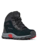 Columbia Skórzane botki "Youth Newton Ridge Amped" w kolorze czarno-czerwonym