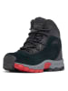 Columbia Leren boots "Youth Newton Ridge Amped" zwart/rood