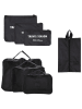 Charm 7-delige set: reisorganizers zwart