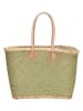 Beagles Shopper bag "Bozaka" w kolorze zielonym - 52 x 35 x 24 cm