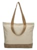 Beagles Shopper bag "Mount Fuji" w kolorze beżowym - 47 x 38 x 14 cm