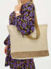 Beagles Shopper bag "Mount Fuji" w kolorze beżowym - 47 x 38 x 14 cm