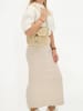 Charm Schultertasche "Margarate" in Beige - (B)22 x (H)19 x (T)5 cm