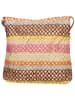 PE FLORENCE Schultertasche "Natural life" in Natur/ Rosa - (B)24 x (H)25 x (T)4,5 cm