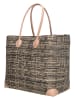 PE FLORENCE Torebka w kolorze czarno-beżowym - 37 x 35 x 23 cm