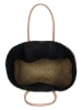 PE FLORENCE Torebka w kolorze czarno-beżowym - 37 x 35 x 23 cm