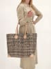 PE FLORENCE Henkeltasche in Schwarz/ Beige - (B)37 x (H)35 x (T)23 cm