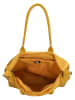 Charm Shopper bag "Buckingham Mono" w kolorze musztardowym - 51 x 33 x 14 cm