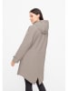 Derbe Regenmantel in Taupe