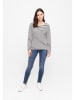 Derbe Longsleeve in Weiß/ Schwarz