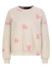 Sublevel Sweatshirt in Beige/ Rosa