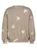 Sublevel Sweatshirt in Braun/ Beige
