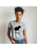 WOOOP Shirt "Ink cat" in Grau