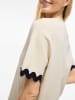 Vila Shirt in Beige/ Schwarz