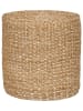 House Nordic Pouf "Rivera" in Hellbraun - (H)40 x Ø 40 cm
