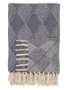 House Nordic Plaid in Blau/ Creme - (L)180 x (B)130 cm