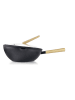 Ibili 2tlg. Set: Wok in Schwarz - Ø 30 cm