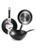 Ibili Wok "New Induplus" in Schwarz - Ø 28 cm
