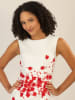 APART Kleid in Weiß/ Rot