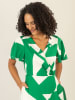 APART Jurk groen/wit