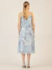 APART Plisseekleid in Hellblau