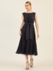 APART Plisseekleid in Dunkelblau