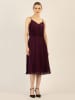 APART Plisseekleid in Aubergine