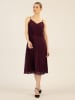 APART Plisseekleid in Aubergine