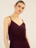 APART Plisseekleid in Aubergine