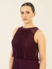 APART Plisseekleid in Aubergine