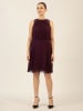 APART Plisseekleid in Aubergine