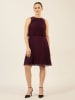 APART Plisseekleid in Aubergine