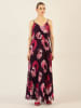 APART Plisseekleid in Schwarz/ Pink