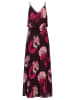 APART Plisseekleid in Schwarz/ Pink