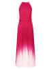 APART Plisseekleid in Pink/ Weiß