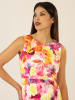APART Kleid in Pink/ Gelb