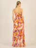 APART Kleid in Pink/ Gelb