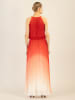APART Plisseekleid in Rot/ Weiß