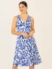 APART Kleid in Blau/ Weiß