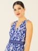 APART Kleid in Blau/ Weiß