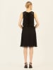 APART Plisseekleid in Schwarz
