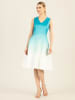 APART Kleid in Türkis/ Weiß