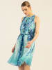 APART Plisseekleid in Türkis/ Blau