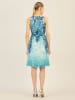 APART Plisséjurk turquoise/blauw
