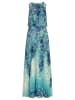 APART Plisséjurk turquoise/blauw