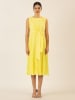 APART Plisseekleid in Gelb
