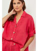 Lin Passion Leinen-Bluse in Rot