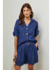Lin Passion Linnen blouse blauw